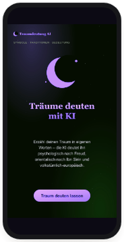 Screenshot der App Traumdeutung AI