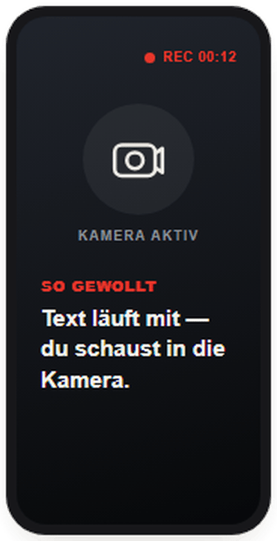 Screenshot der App Teleprompter Free Kostenlos